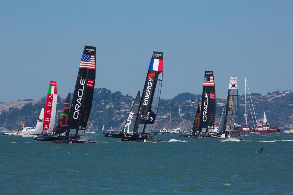 Teams from across the globe compete in the America's Cup - 2012 © Stock Image